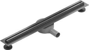 Mexen Flat 360° Slim sprchový žľab 60 cm, brúsený grafit, 1E41060