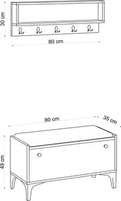 Súprava do predsiene Lena Oak