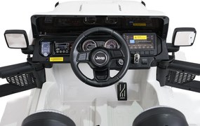Ramiz Jeep Wrangler Rubicon LIFT elektrické autíčko pre deti biele