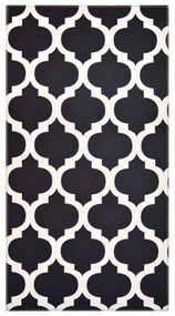 Čierno-biely koberec Vitaus Elisabeth, 50 x 80 cm