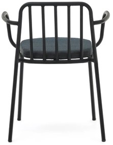 Čierna kovová záhradná stolička Bramant – Kave Home