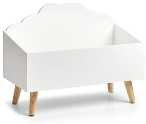 ZELLER Detský úložný box na hračky biely 58x28x45cm