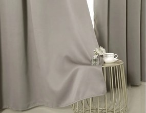 Sivo-hnedý záves OXFORD 140x250 cm Zavesenie: Kovové krúžky