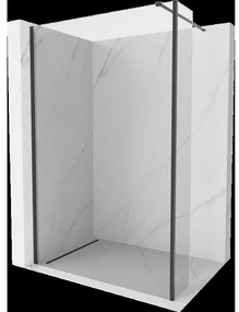 Mexen Kioto sprchová stena Walk-in 140 x 40 cm, transparentná, čierna - 800-140-212-70-00-040