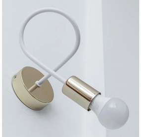 Nástenné svietidlo OXFORD 1xE27/15W/230V zlatá/biela