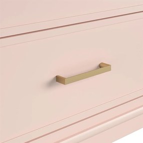 Ružová komoda CosmoLiving by Cosmopolitan Westerleigh, 144 x 85 cm