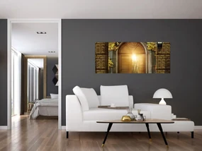 Obraz - Brána v lese (120x50 cm)