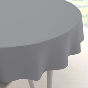 Biante Dekoračný okrúhly obrus Rongo RG-068 Sivý Ø 140 cm