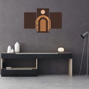 Obraz - Oranžové oblúky N⁰3 (90x60 cm)