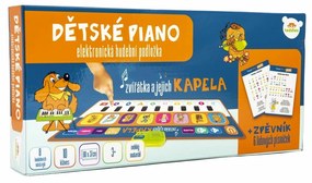 Elektronická hracia podložka pianko Zvieratká a ich kapela, 80x37cm na batérie v krabici 38x18x5cm