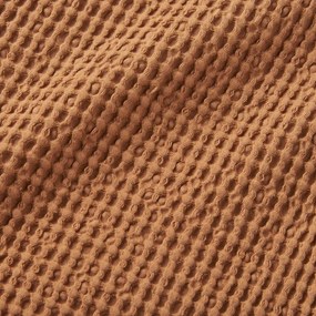 Hnedá bavlnená deka 150x200 cm Jaipur Chunky Waffle – Pineapple Elephant