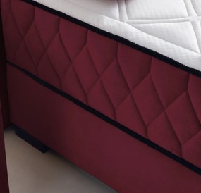 Posteľ Reve 160x200 cm, červená látka