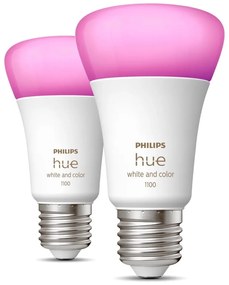 LED žiarovky v súprave 2 ks E27, 11 W White and color ambiance – Philips Hue