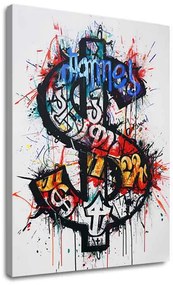 Obraz Dollar Graffiti | Talianske plátno | different dimensions