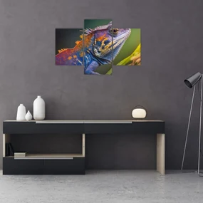 Obraz - Sfarbený leguán (90x60 cm)