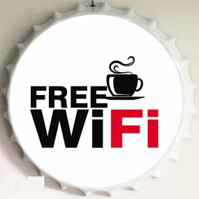 Ceduľa vrchnák Free WiFi