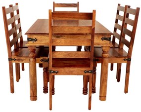 furniture-nabytek.cz - Jedálenský stôl so stoličkami pre 6 osôb z masívneho palisandru