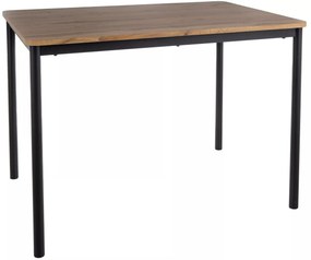 Jedálenský stôl City 110 cm dub artisan/čierny