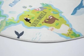 Detský koberec KIDS 250321N kruh