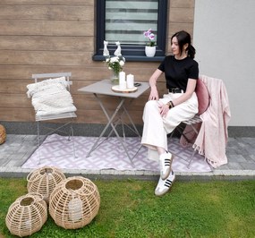 CH Sivá skladacia balkonová sada nábytku Wanda