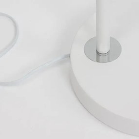 Retro stojaca lampa Sama 90 biele