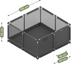 Detská ohrádka Cozy 20 grafitová