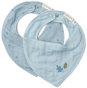 Podbradník bandana 2 ks Pure Denim Blue