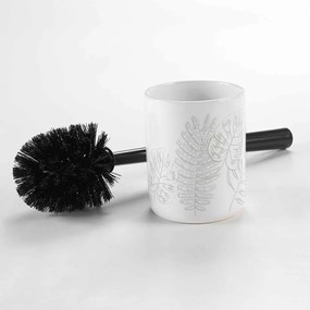 Biela keramická WC kefa Amber – douceur d'intérieur