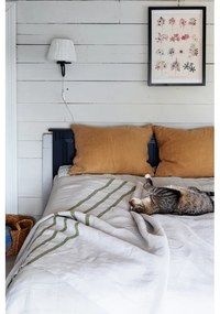 Ľanový obrus / deka Usva 150x260, ľan-olivový