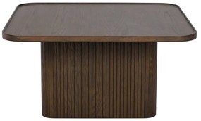 Tmavohnedý konferenčný stolík v dekore duba ø 80 cm Sullivan – Rowico