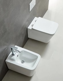 Sapho Sapho, PORTO závesná WC misa, Rimless, 36x52 cm, biela