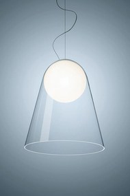 Toolight - závesná sklenená lampa G9 25W APP1029-1CP, strieborná, OSW-09485