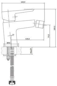 Cersanit S951-348 - Bidetová batéria MILLE biela