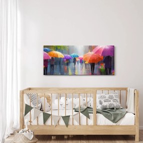 Obraz - Daždivý deň (120x50 cm)