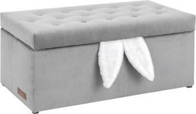 Taburetka Bunny s uškami velvet rôzne farby 82x43 cm