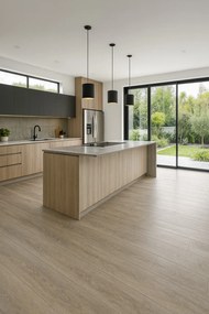 Beauflor, PVC podlaha - lino Ambient Havanna Oak 613M, na mieru, šíře 3m,4m, béžová, bez podkladu, chodba / predsieň