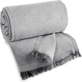 Deka MAIA svetlosivá / krémová