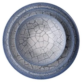 Jedálenská súprava 24 ks modrá/porcelán