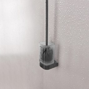 Nimco WC kefa s hranatou rukoväťou NIKAU čierna - NKC 30094CN-HR-90