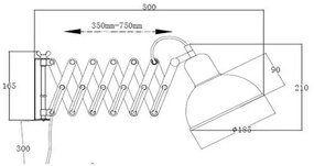 Markslöjd 108104 - Nástenné svietidlo RIGGS 1xE27/60W/230V mosadz
