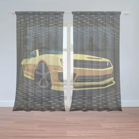 Sablio Záclony Chevrolet Camaro Bodky: 2ks 150x250cm