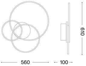 Ideal Lux - LED Stropné svietidlo FRAME LED/41W/230V