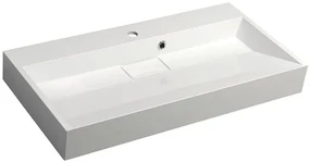 Sapho Sapho, AMUR umývadlo 90x46cm, liaty mramor, biela, 55032