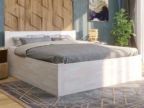 Posteľ s úložným priestorom Fava Box 180x200 cm, bielený buk