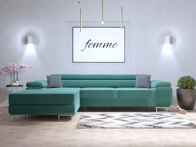 Rohová rozkladacia rohovka 275x203 opierky hlavy nádoba Comfort O-sofa