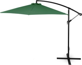 Záhradný slnečník PADDLES s bočnou nohou 300 cm zelený