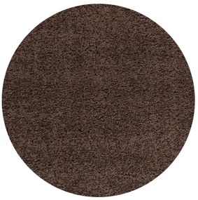 Ayyildiz koberce Kusový koberec Life Shaggy 1500 brown kruh - 120x120 (priemer) kruh cm