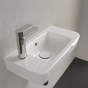 VILLEROY &amp; BOCH O.novo Compact závesné umývadielko s otvorom vľavo, s prepadom, 500 x 250 mm, biela alpská, 4342L501