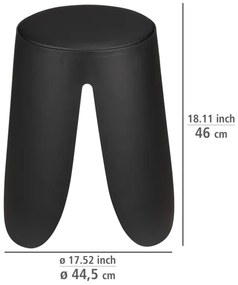 WENKO 26087100 - Stolička COMISO 44,5x46 cm čierna