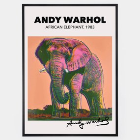 Plagát African Elephant | Andy Warhol